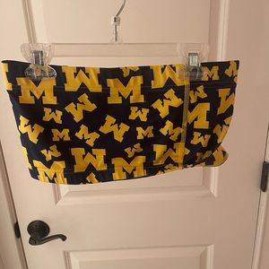 University of Michigan strapless top